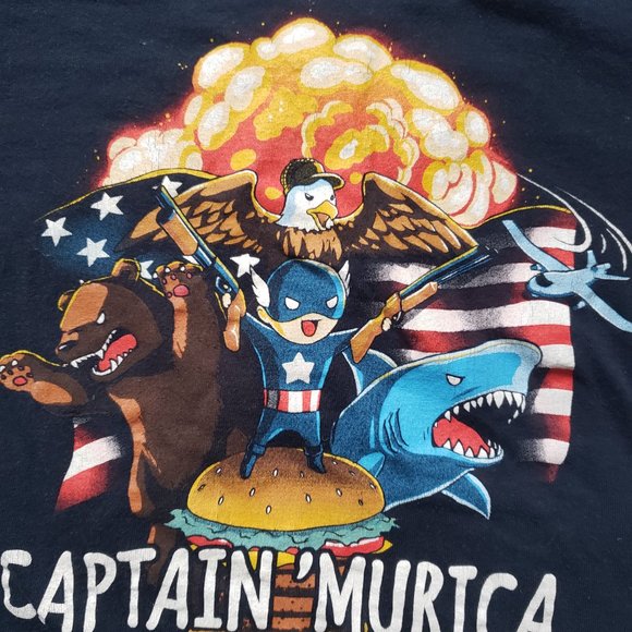 Tee Turtle Captain America Superhero Shirt - Picture 3 of 4